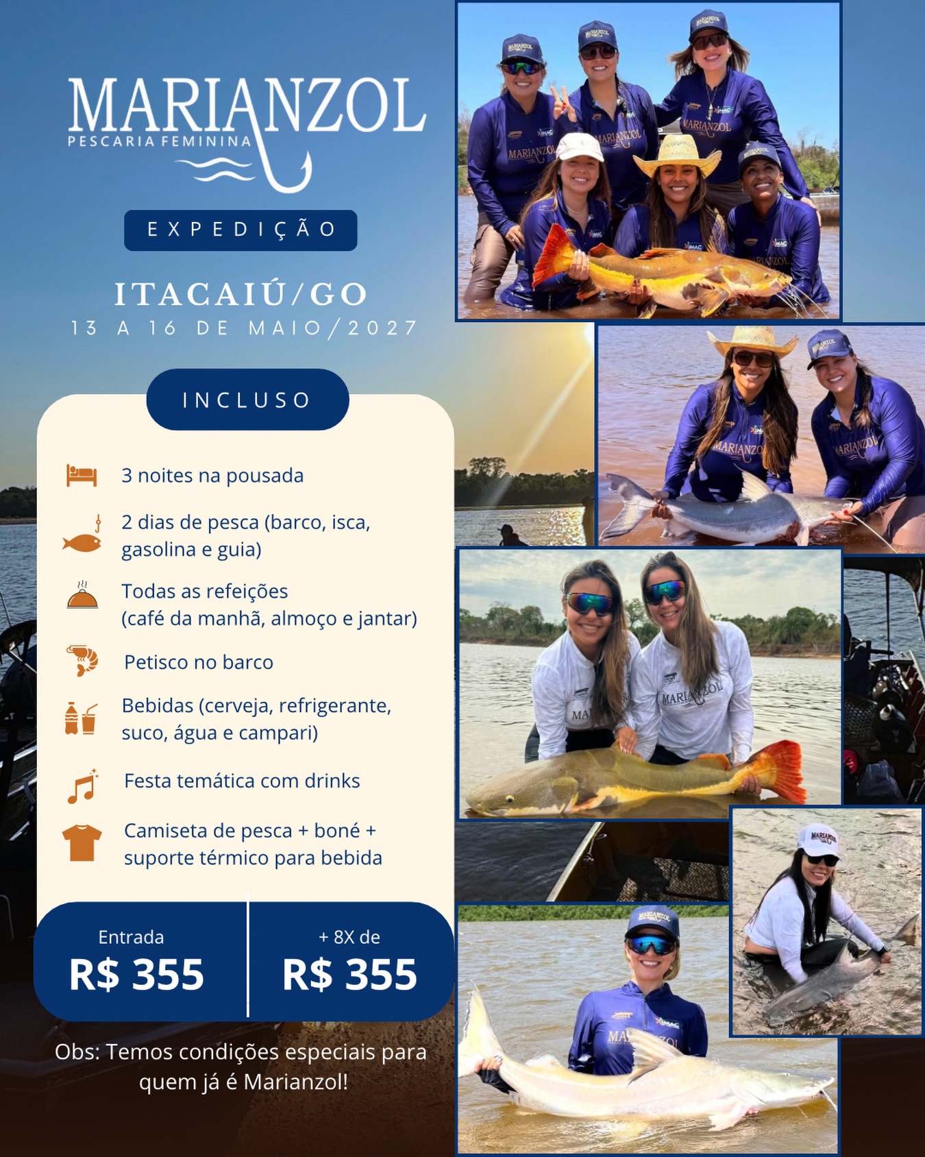 Cartaz da expedição Marianzol em Itacaiú, de 13 a 16 de maio de 2027